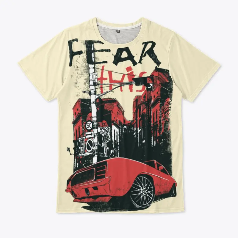 TSHIRT men NEW FEAR All-Over Print