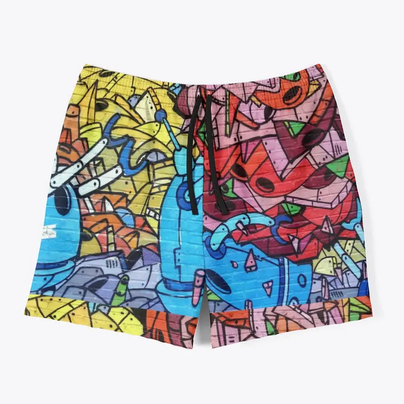 All-Over Print Men's Swim Trunks