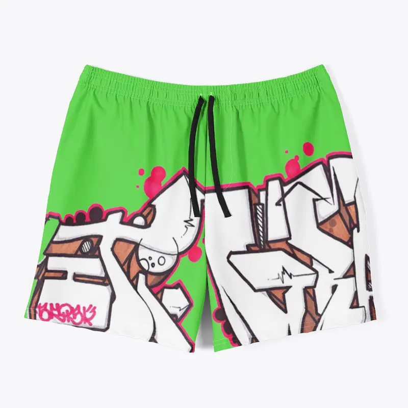 All-Over Print Men's Swim Trunks